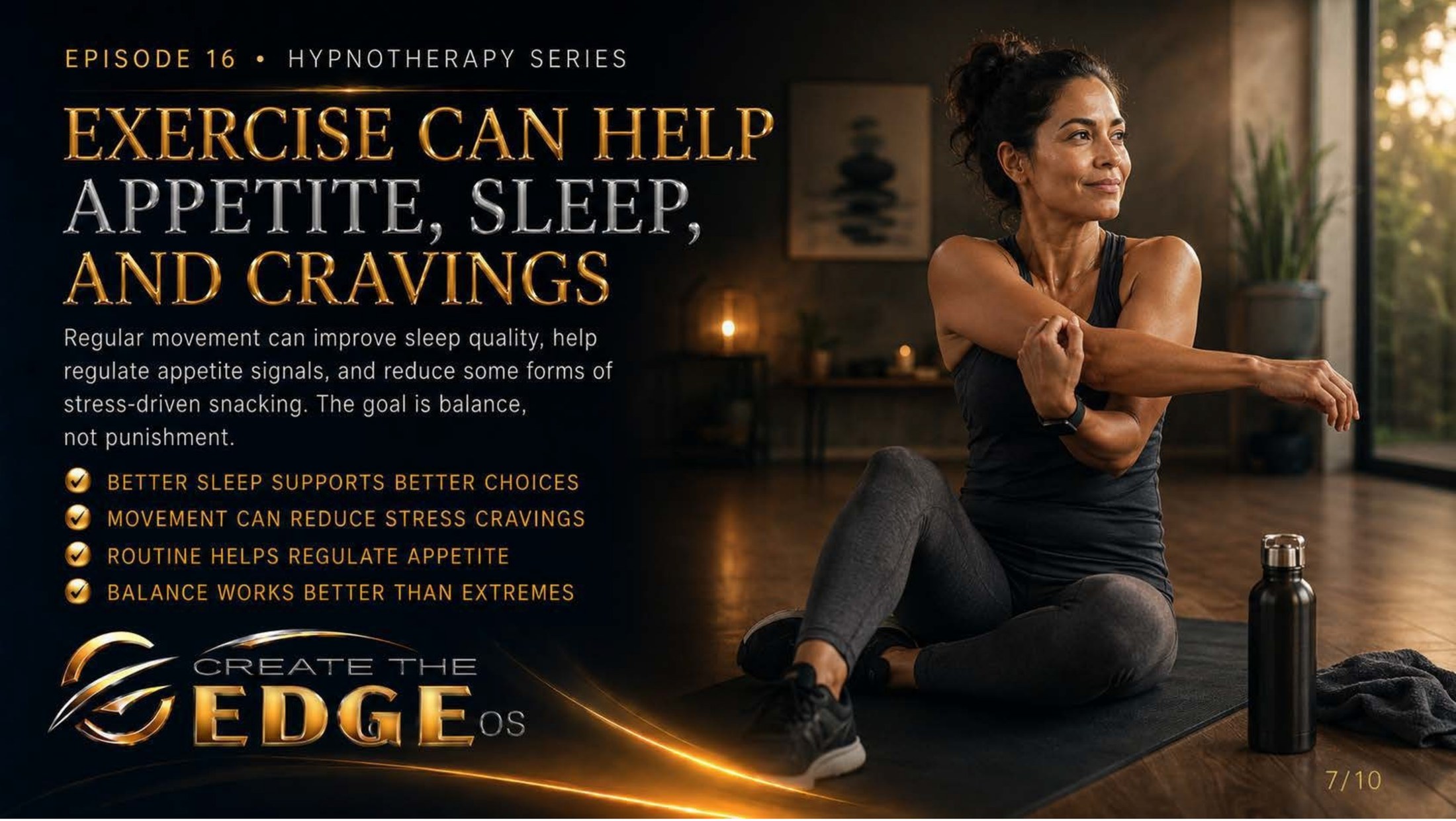 Exercise Can Help Appetite, Sleep, and Stress