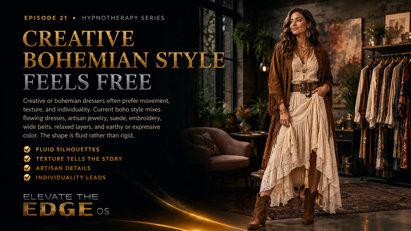 CREATIVE BOHEMIAN STYLE FEELS FREE
