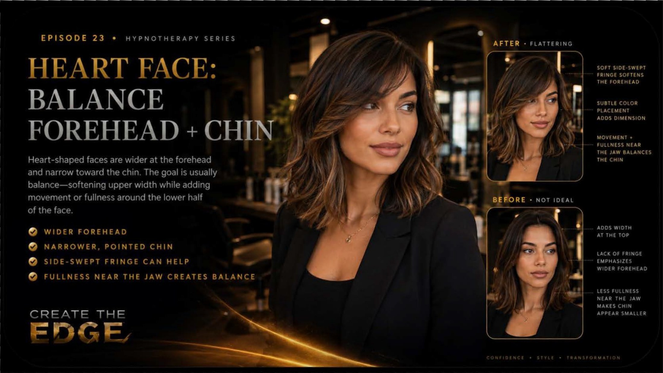 Heart Face: Balance Forehead and Chin