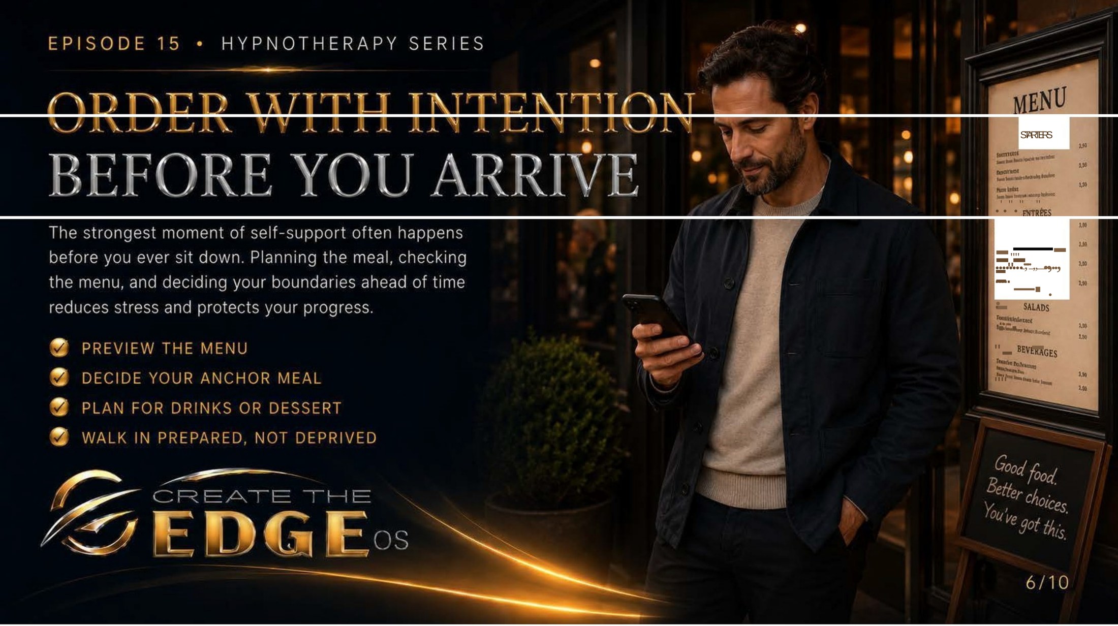 Order With Intention Before You Arrive