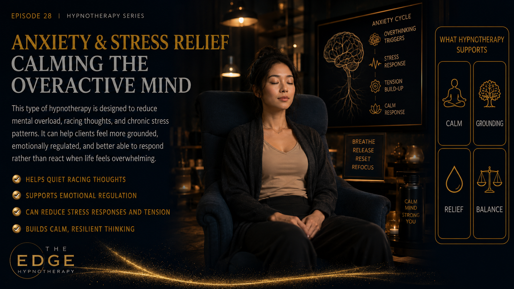 ANXIETY AND STRESS RELIEF: CALMING THE OVERACTIVE MIND