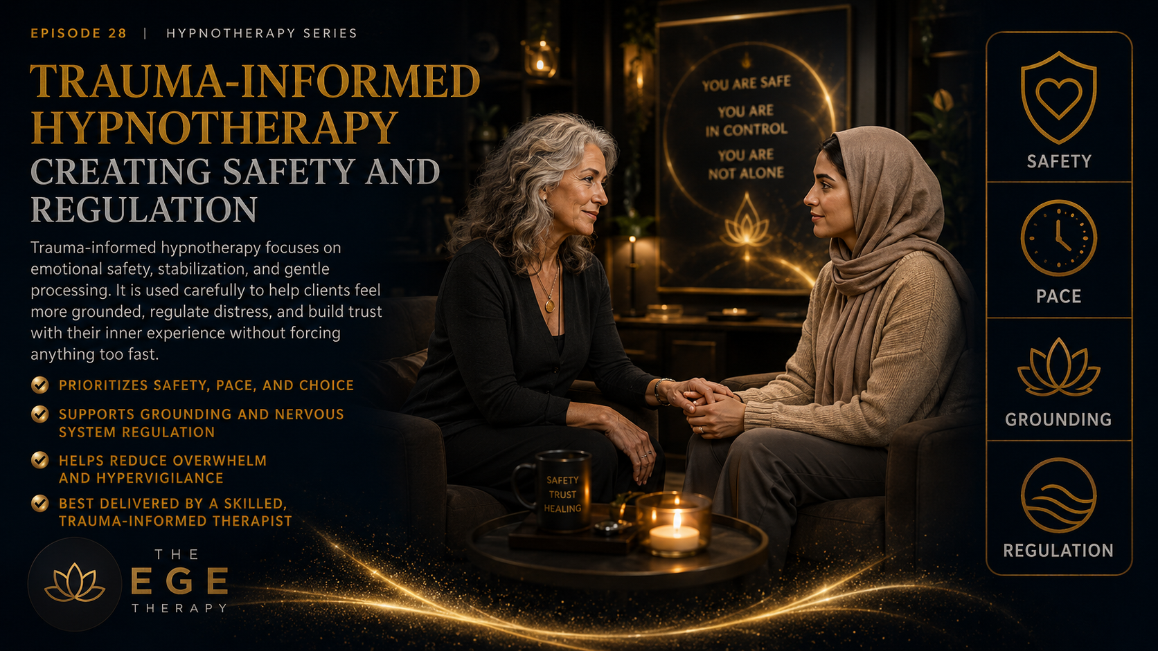 TRAUMA-INFORMED HYPNOTHERAPY: CREATING SAFETY AND REGULATION