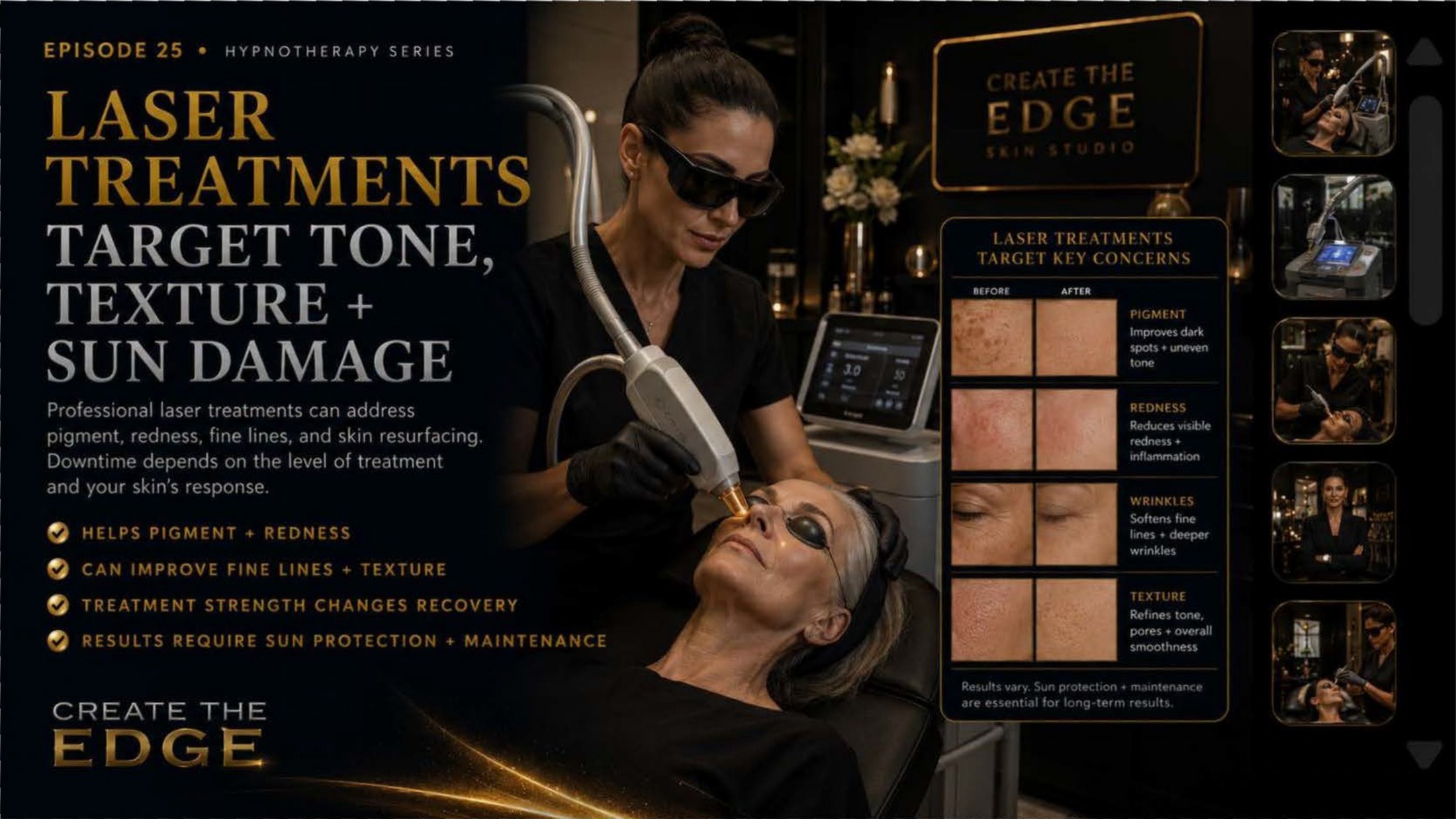 Laser Treatments Target Tone, Texture, and Sun Damage