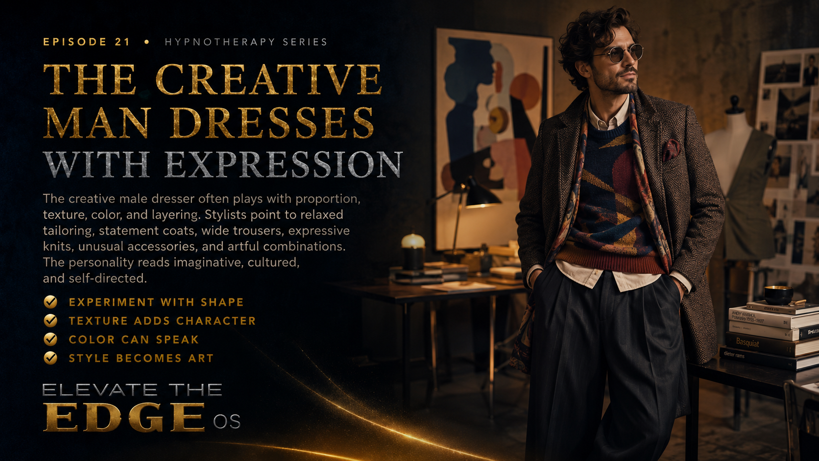 THE CREATIVE MAN DRESSES WITH EXPRESSION