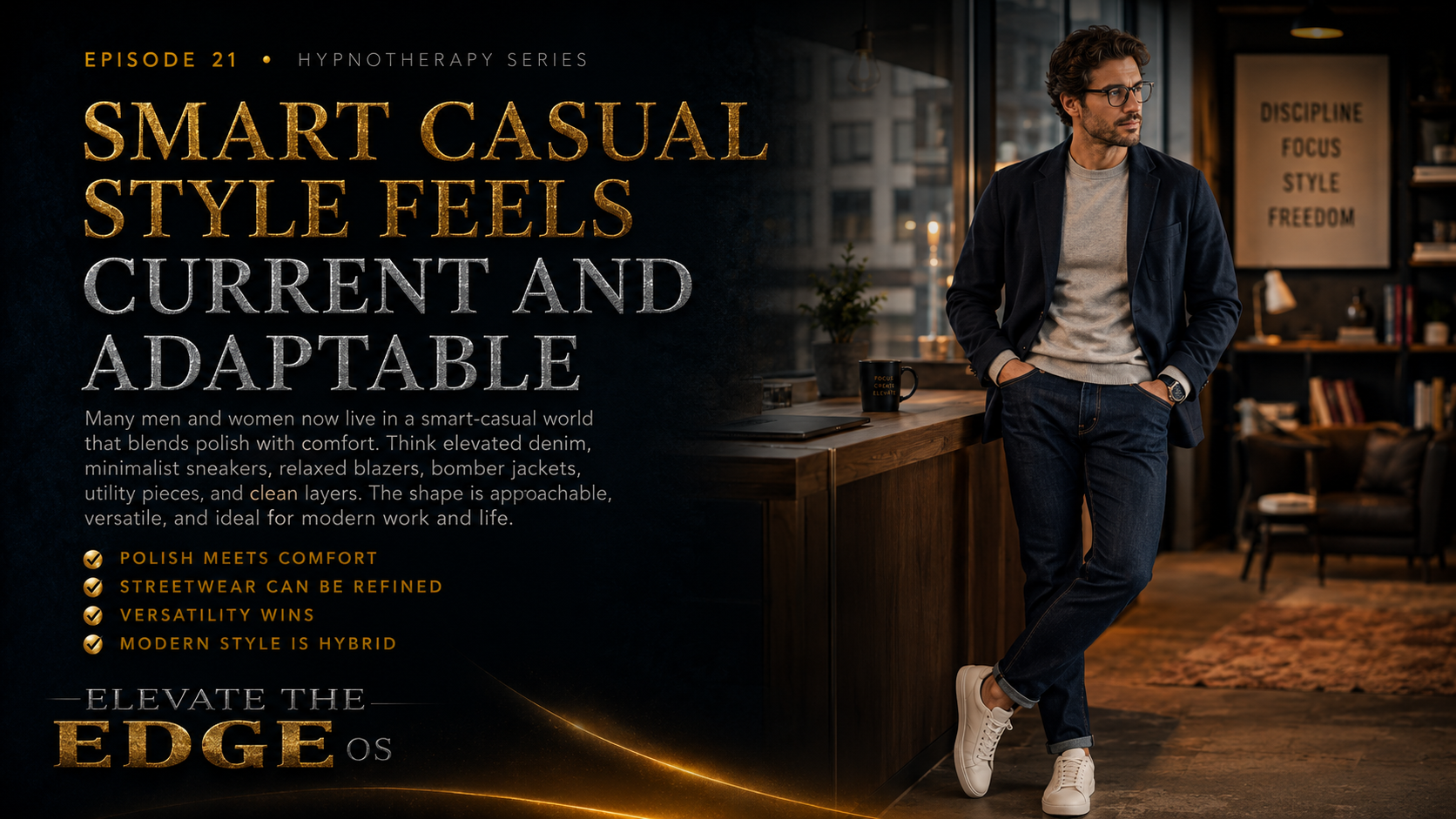 SMART CASUAL STYLE FEELS CURRENT AND ADAPTABLE