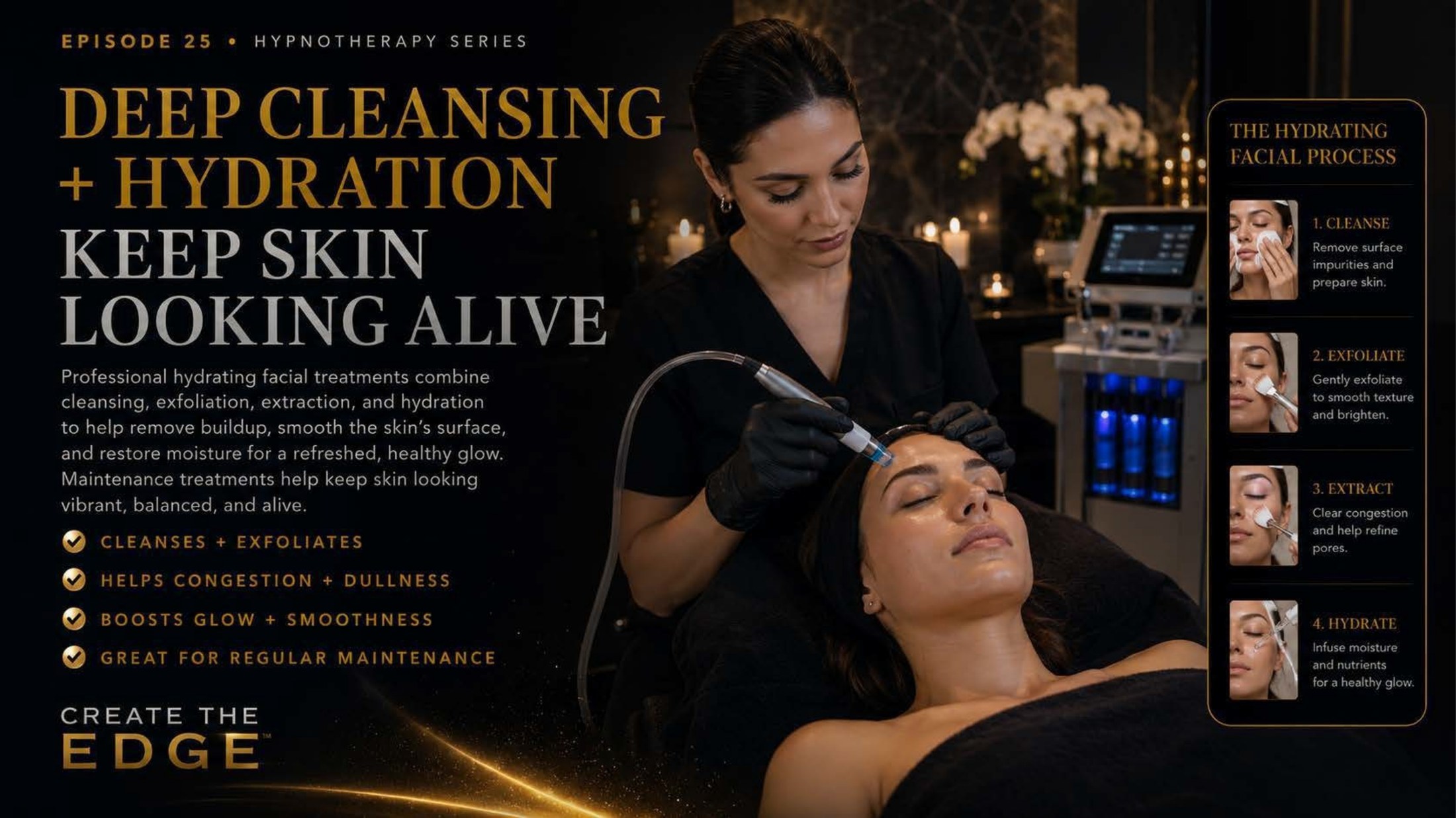 Deep Cleansing and Hydration Keep Skin Looking Alive