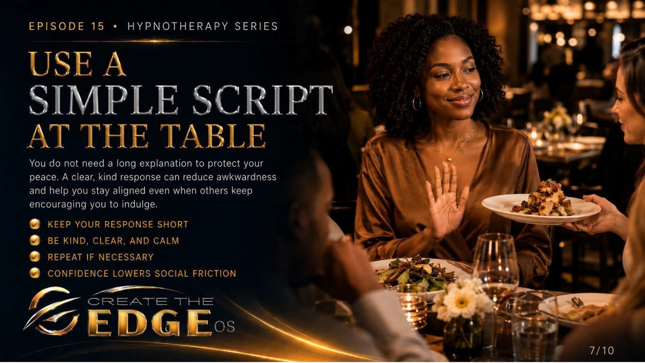 Use a Simple Script at the Table